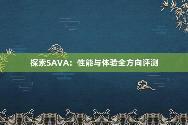 探索SAVA：性能与体验全方向评测